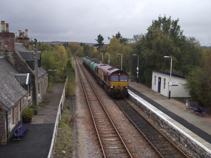 Photo of Lairg tanks near journey's end.