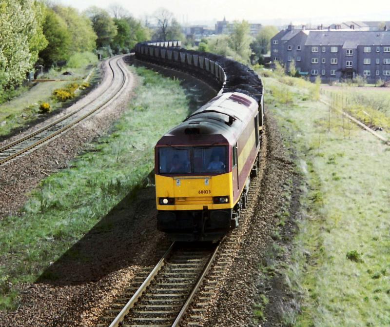 Photo of 60023 at Camelon with a Grangemouth - Warrington Coal.