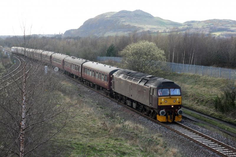 Photo of Class 47 on Heart of Midlothian ECS