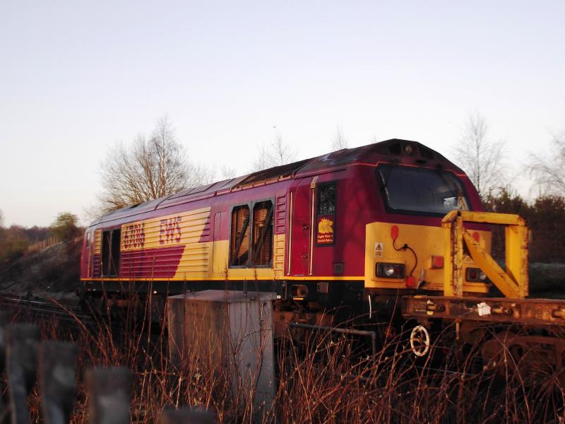 Photo of 67016 on 6K01 Carmuirs to Mossend on 1st April 2012