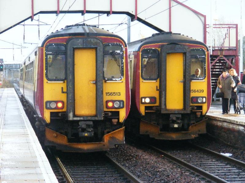 Photo of Class 156s at Holytown