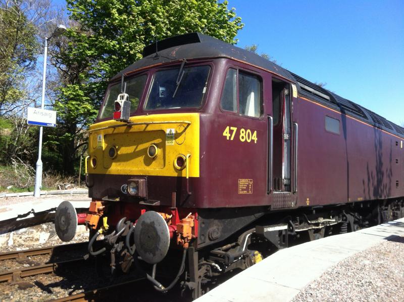 Photo of 47804 at Arisaig.