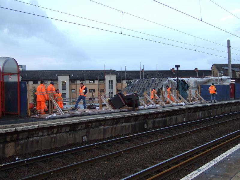 Photo of Partick Station damage 2