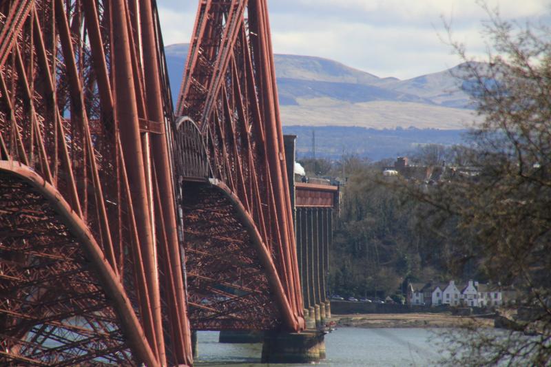 Photo of 60009 dwarfed by The Bridge