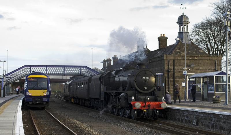 Photo of 45407 WITH ARKAIG  INVERURIE 24.4.13