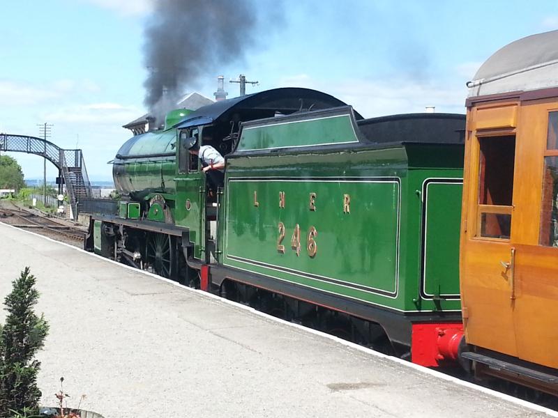 Photo of D49 Morayshire awaits departure at Bo'ness 2/6/13