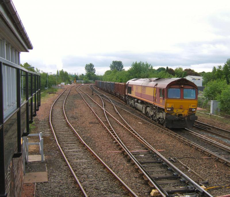 Photo of 66158 passes Stirling Middle with 6G25 for Earlseat.