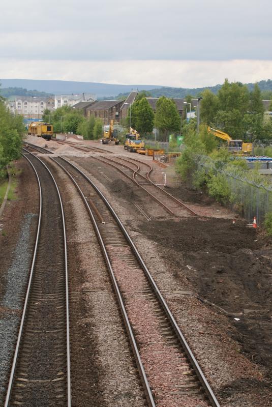 Photo of Stirling Engineer's Sidings from Kerse Road Bridge 16.06.13