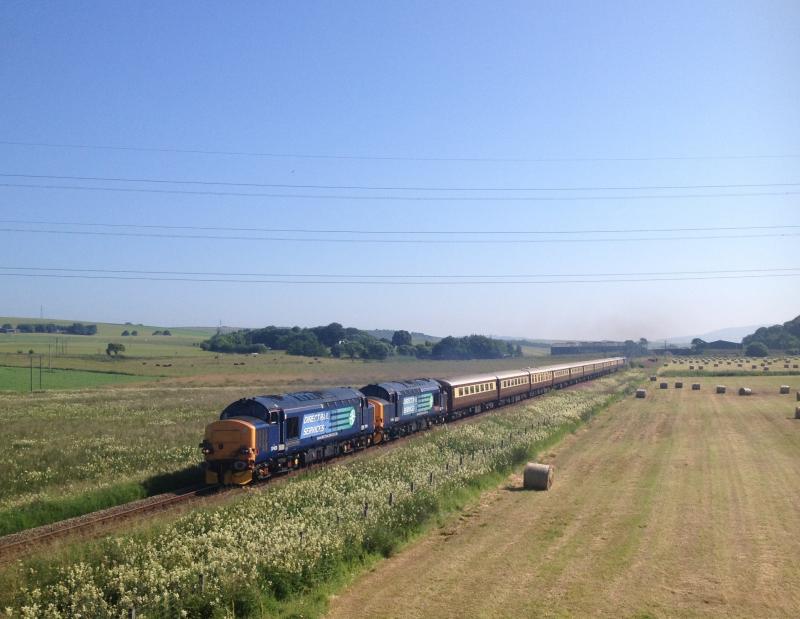 Photo of 37423 37409 20/07/13 Northern Belle departing Keith