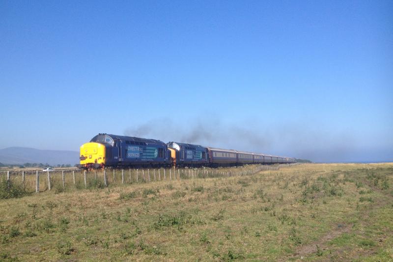 Photo of 37425 37423 20/07/13 Northern Belle departing Brora