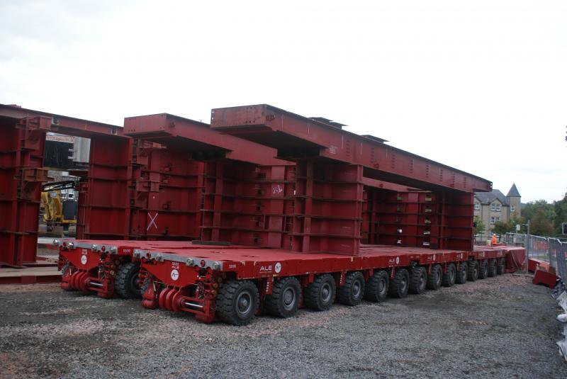 Photo of The bridge transporter ready for use at Causewayhead Road