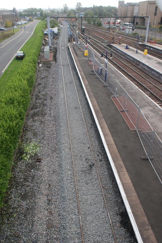 Photo of Stirling P.10's track ballasted but not tamped