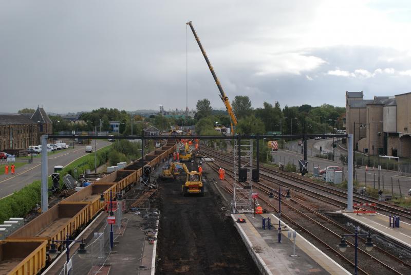 Photo of The south end of Stirling Station at 13:00 on 05.10.13.