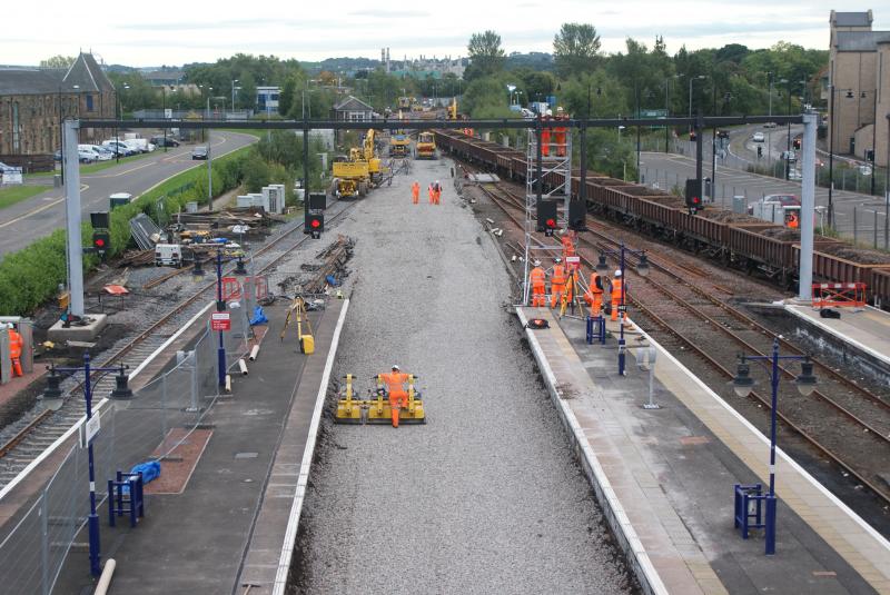 Photo of The south end of Stirling Station at 18:00 on 05.10.13.