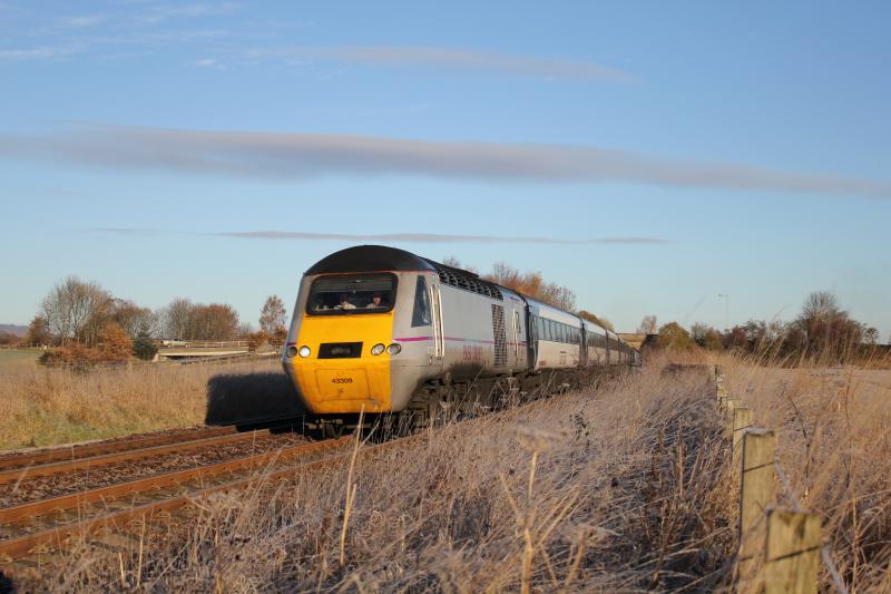 Photo of 43309 leading Chieftain_Inverness to Kings Cross