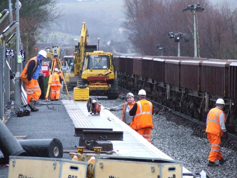 Photo of Ladybank Track renewal Jan 2014