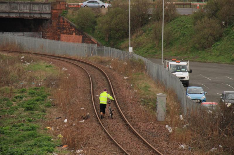 Photo of Trespassing cyclist