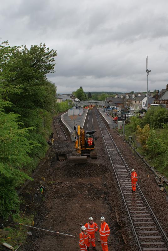 Photo of Track lowering at Dunblane 001