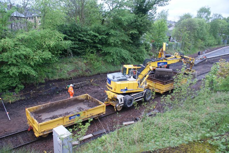 Photo of Track lowering at Dunblane 002