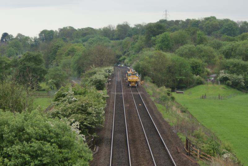 Photo of Bannockburn Station Road track works