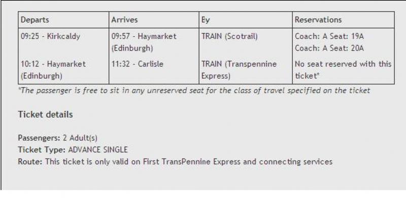 Photo of TPX ticket query info for Dryce