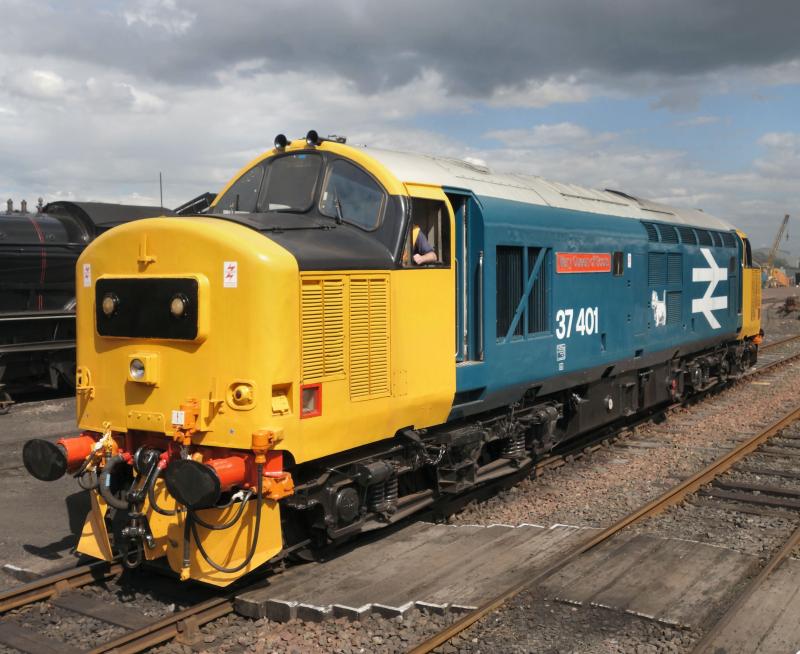 Photo of 37401 at Bo'ness