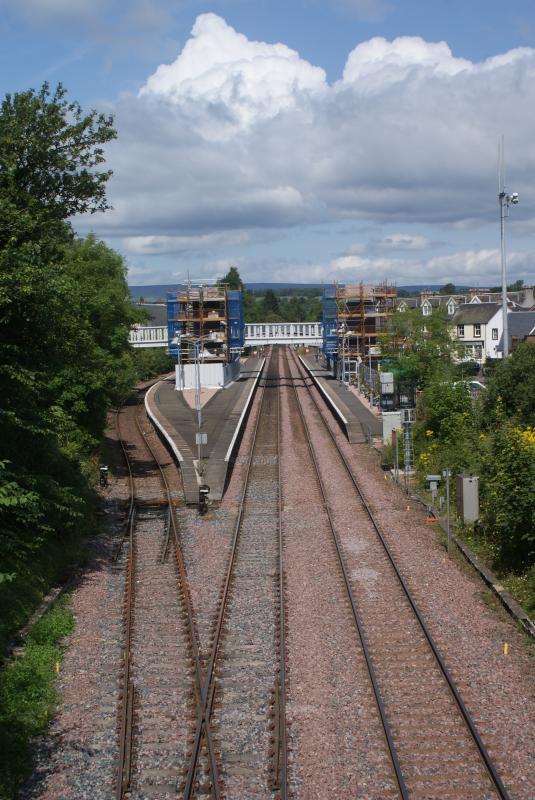 Photo of Progress on the new Dunblane Station Footbridge and Lifts 20.07.14 001