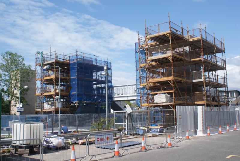 Photo of Progress on the new Dunblane Station Footbridge and Lifts 20.07.14 002