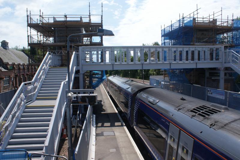 Photo of Progress on the new Dunblane Station Footbridge and Lifts 20.07.14 005