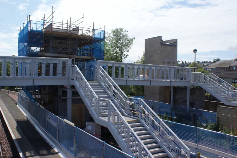 Photo of Progress on the new Dunblane Station Footbridge and Lifts 20.07.14 006