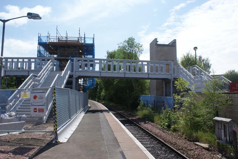 Photo of Progress on the new Dunblane Station Footbridge and Lifts 20.07.14 007