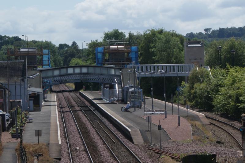 Photo of Progress on the new Dunblane Station Footbridge and Lifts 20.07.14 008