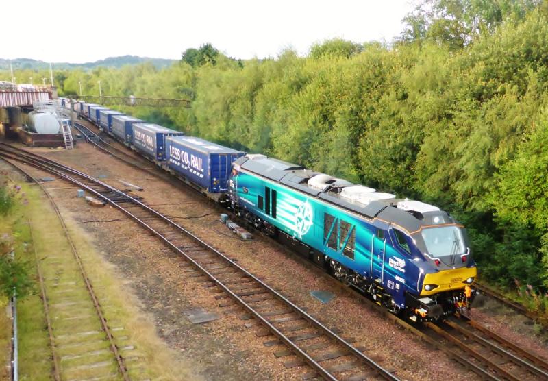 Photo of 68005 leaving Perth on 29-7-14