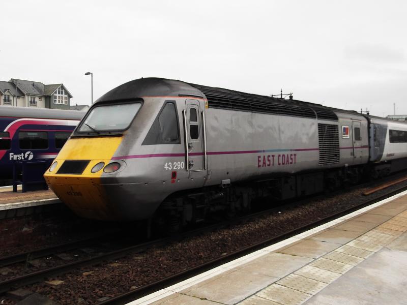 Photo of rear power car on Inverness to Kings Cross