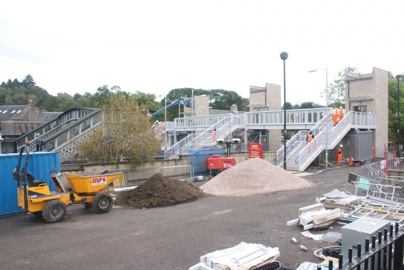 Photo of Dunblane Station's New Bridge and Lifts Almost Ready 18.09.14 001