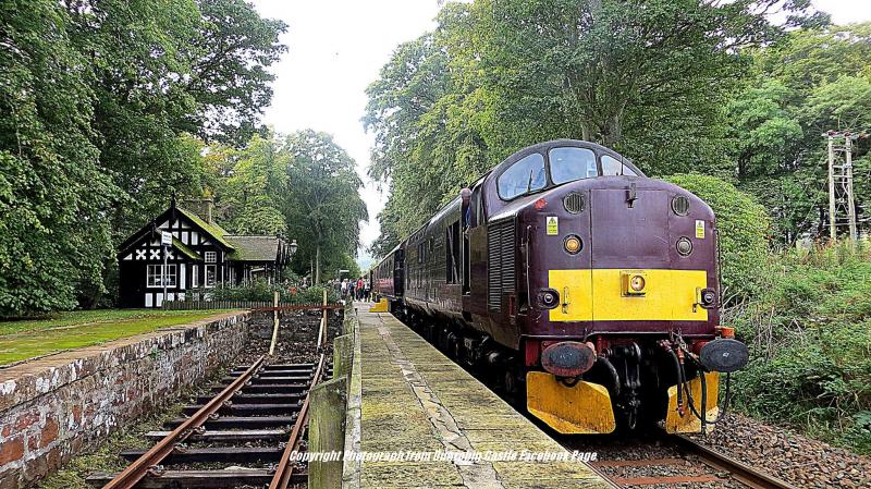 Photo of 37516 at Dunrobin Castle 23 September 2014