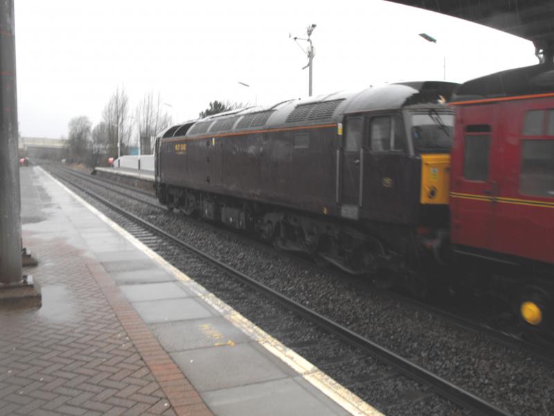 Photo of rear loco on Royal Scotsman at Grahamston