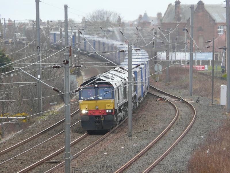 Photo of Diverted Tesco double header departs from Troon 