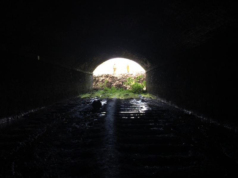 Photo of Uncovered Entrance to Alloa Central Junction tunnel.