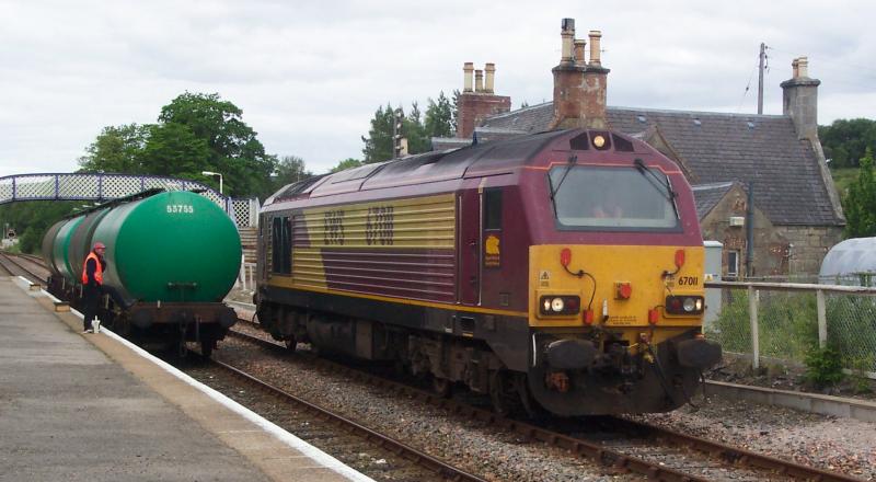 Photo of 67011 running round at Lairg