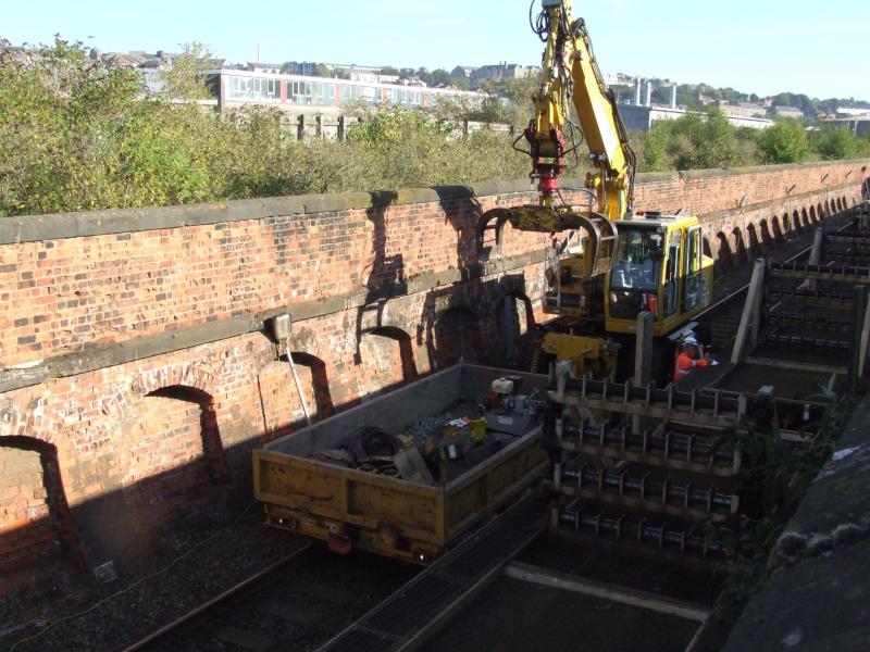 Photo of Dundee derailment