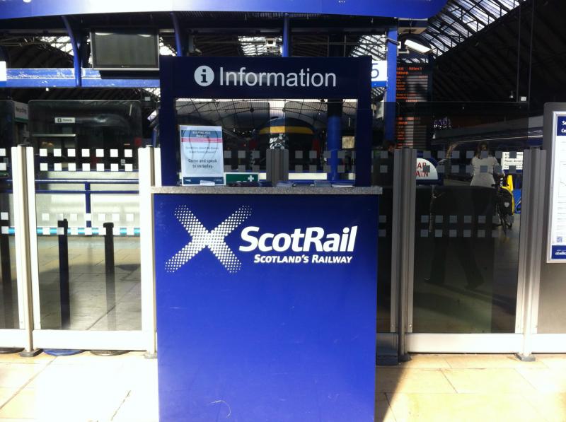 Photo of Customer Information desk at Glasgow QS