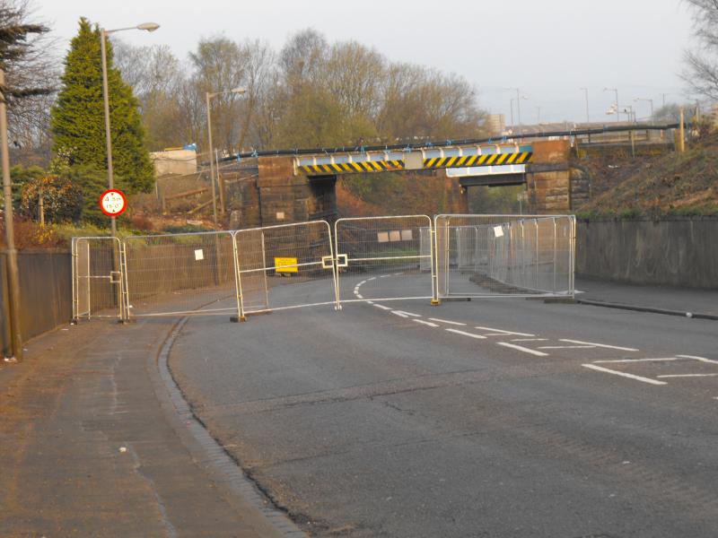 Photo of side fence removed from existing bridge