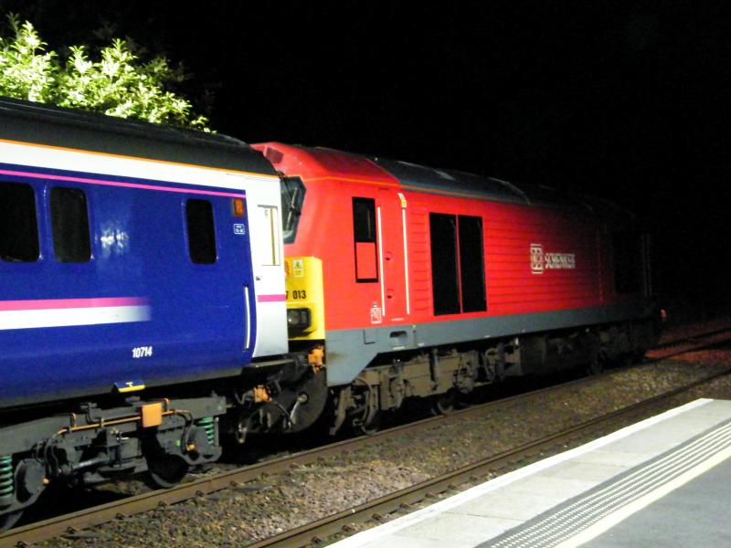 Photo of 67013 & Caledonian Sleeper @ Gleneagles  -  21 April 2017