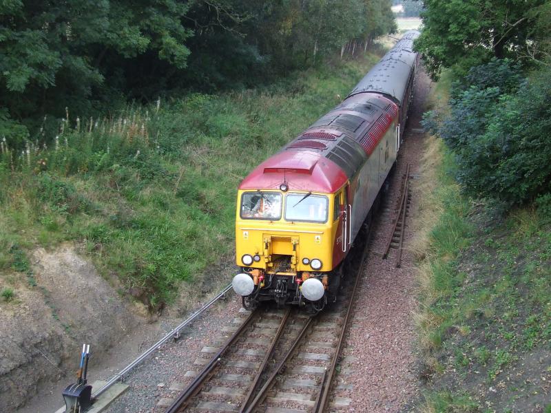 Photo of 57311 Arriving at Birkhill During the Bo'Ness Diesel Gala 27/09/2008