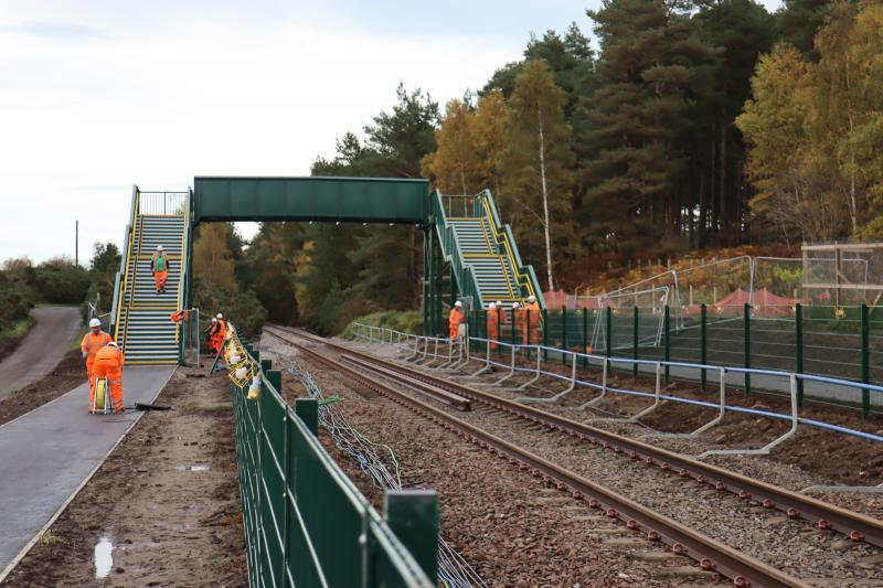 Photo of Former Dalcross Station - New Overbridge - Looking East From Road