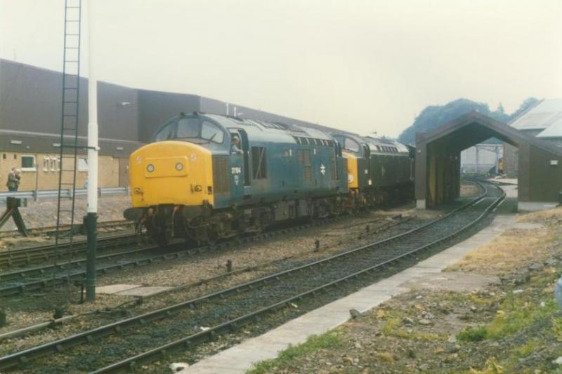 Photo of 37 154 & the green Class 40.