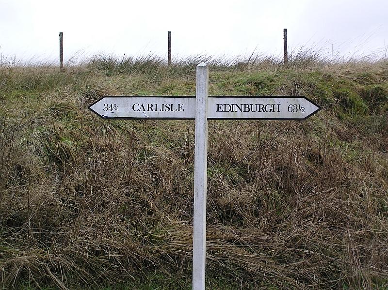 Photo of Whitrope summit milepost