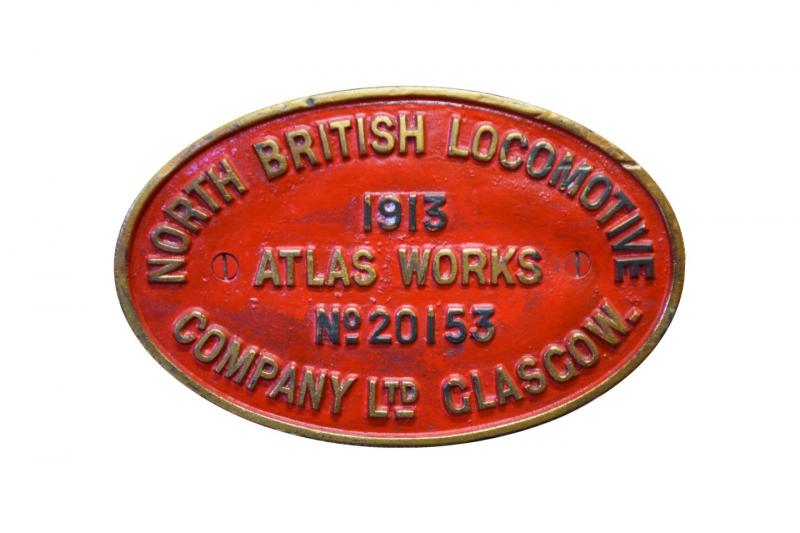 Photo of NBL builders plate, Atlas works