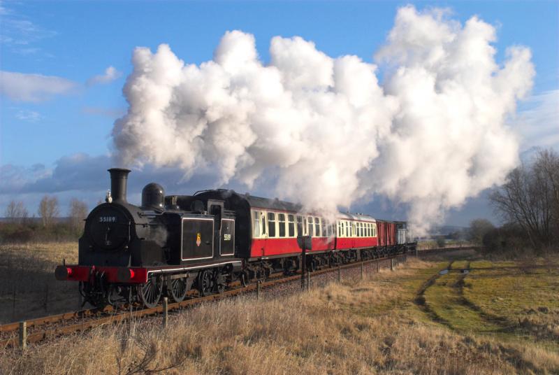 Photo of 55189 at Kinneil. B&KR 25 Feb 2009